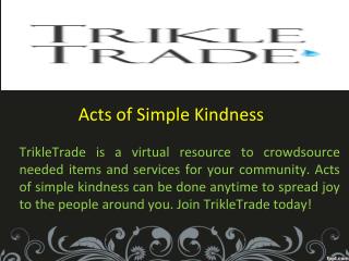 Acts of Simple Kindness