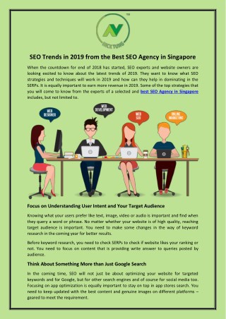 SEO Trends in 2019 from the Best SEO Agency in Singapore