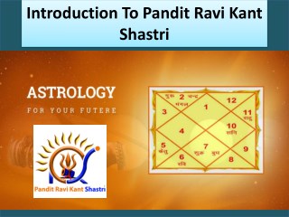 Introduction To Ravi Kant Shastri