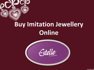 Buy Imitation Jewellery Online, Fashion jewellery online shopping – Estelle