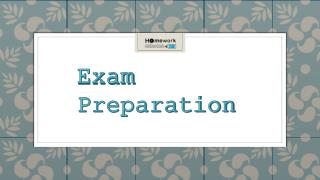 Fall In Love With EXAM PREPARATION
