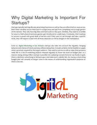 Why Digital Marketing Is Important For Startups?