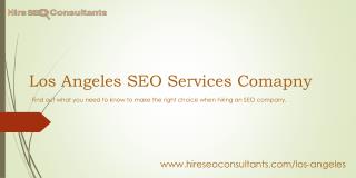 Los Angeles SEO Services Company - Search Engine Optimization