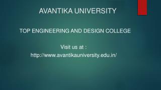 Avantika - Top Design and Engineering College in Madhya Pradesh, India