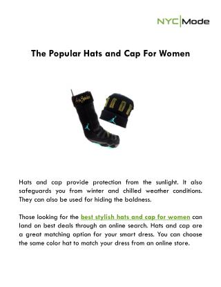 The Popular Hats And Cap For Women