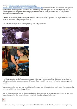 Your Automobile Does Not Have As A Dilemma