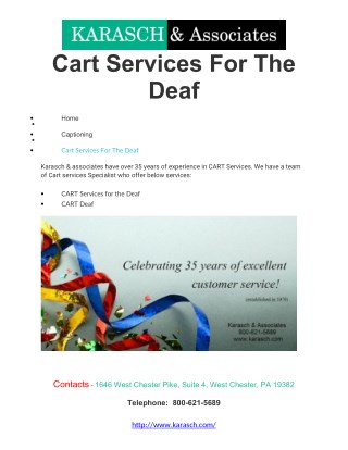 CART services