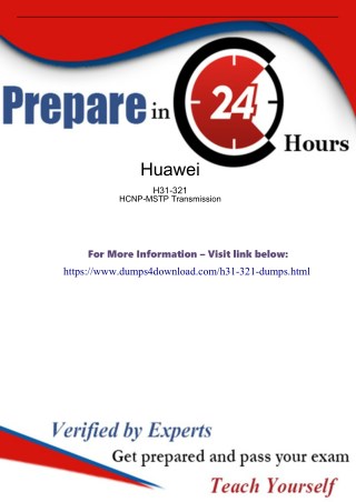 HP HCNP-MSTP H31-321 Exam PDF Files - Dumps4download