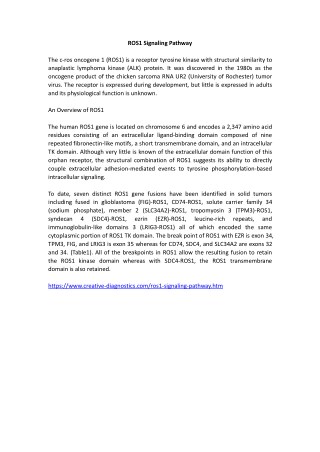 ROS1 Signaling Pathway