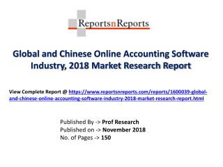 Online Accounting Software Industry 2023 Forecasts for Global Regions by Applications & Manufacturing Technology