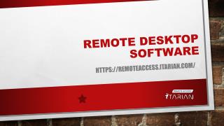 Remote Desktop Connection | Itarian #1 Software