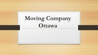 Moving Company Ottawa