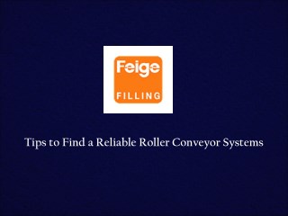Roller Conveyor Systems