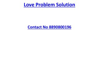 Love Problem Solution