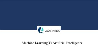 Machine learning Vs Artificial intelligence