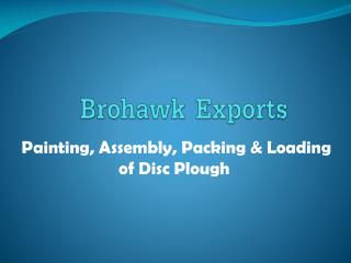 Disc Plough Exporter