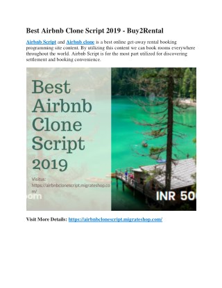 Best Airbnb Clone Script