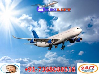 Book Hassle Free Medilift air Ambulance Service in Kolkata