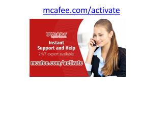 mcafee.com/activate - Steps to download and install and activate mcafee