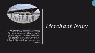 What is Merchant Navy and how to join