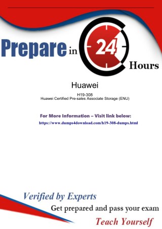 Huawei Pre-sales H19-308 Exam Dumps Questions Answers