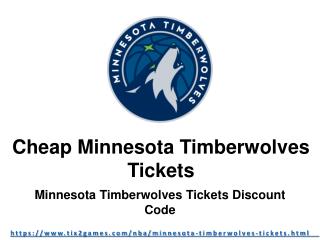Minnesota Timberwolves Tickets Discount
