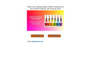 Paints and Coatings Market Growth Rate, Developing Trends, Manufacturers, Countries and Application, Global Forecast To