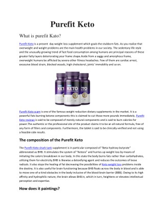 Purefit keto