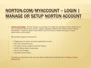 WWW.NORTON.COM/SETUP NORTON ANTIVIRUS ACTIVATION