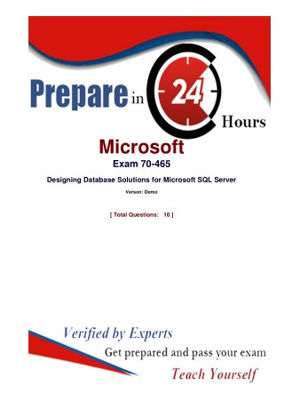 Exact Microsoft Exam 70-465 Dumps - 70-465 Real Exam Questions Answers