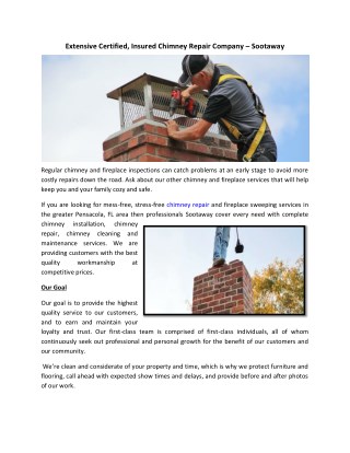 Affordable Chimney Repair Company - Sootaway