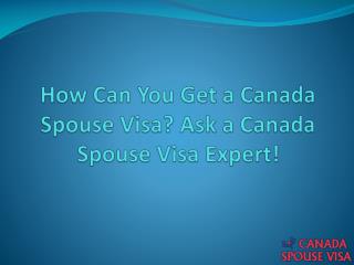 How Can You Get a Canada Spouse Visa? Canada Spouse Visa Expert is Here!