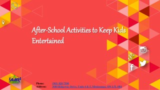 After-School Activities to Keep Kids Entertained