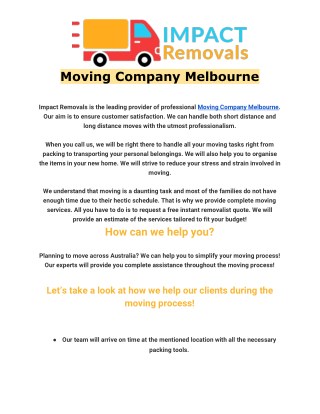 packing services in Melbourne