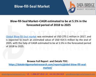 Global Blow-Fill-Seal Market– Industry Trends and Forecast to 2025