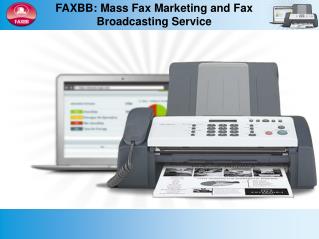 FAXBB: Mass Fax Marketing and Fax Broadcasting Service