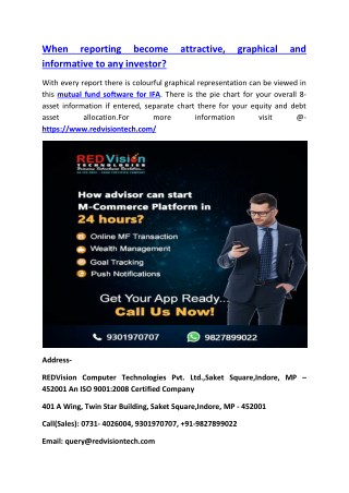 When reporting become attractive, graphical and informative to any investor?