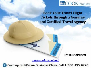Book Your Travel Flight Tickets through a Genuine and Certified Travel Agency