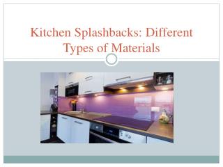 Kitchen splashbacks Adelaide