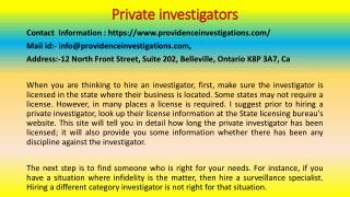 How to Choose the Right Private Investigator