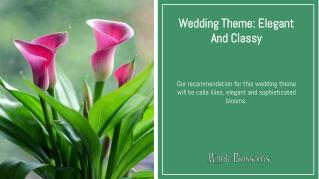 Add Interesting Ways to Use Elegant and Classy Calla Lilies for the Wedding Theme