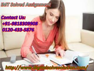 How will you get IMT solved assignment 0120-433-5876?