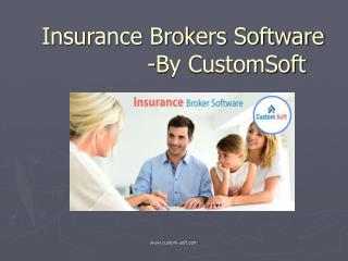 Insurance Brokers Software by CustomSoft