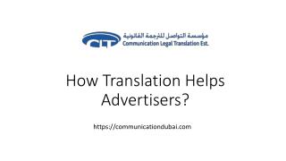 How Translation helps Advertisers?