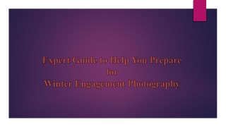Expert Guide for Winter Engagement Photography