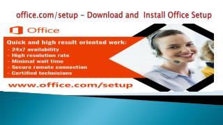 www.office.com/setup - Download and Install Office Setup - office.com/setup Steps