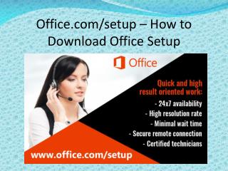 office.com/setup - Download, Install and Activate Office Setup