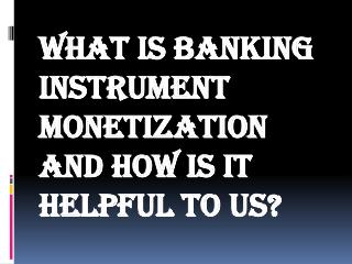 Banking Instrument Term and Conditions