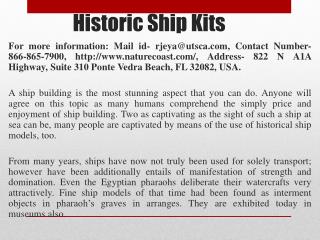 Historic Ship Kits