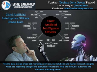 Chief Artificial Intelligence Officers Email List| CAIO Mailing Lists| CAIO Email Database